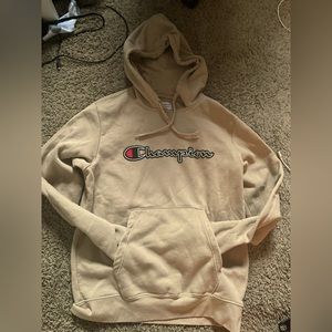 Beige Champion Hoodie